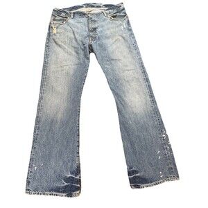 Men’s Ralph Lauren Polo Vintage Bootcut Jeans Button Fly Medium Wash 36x30 EUC